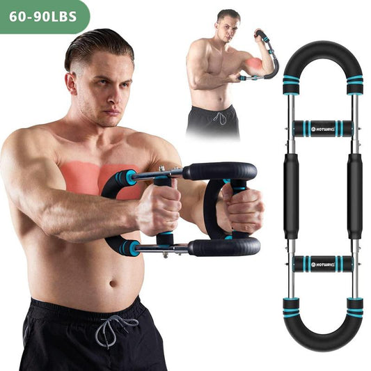 HOTWAVE Arm Trainer, Adjustable Chest Workout Equipment, Arm Trainer for Men, Chest Trainer for Men, Shoulder Muscle Training, Portable Spring Resistance Home Fitness Equipment Outdoorfun