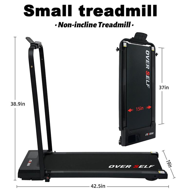 【#Outdoorfun】Over SELF Walking Pad Treadmill, Portable Folding Treadmill with Handle Remote Control, under Desk Treadmill Easy Storage Home Gym Fitness Equipment Workout Gear