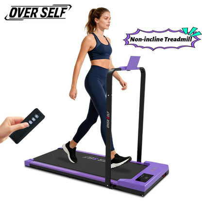 【#Outdoorfun】Over SELF Walking Pad Treadmill, Portable Folding Treadmill with Handle Remote Control, under Desk Treadmill Easy Storage Home Gym Fitness Equipment Workout Gear