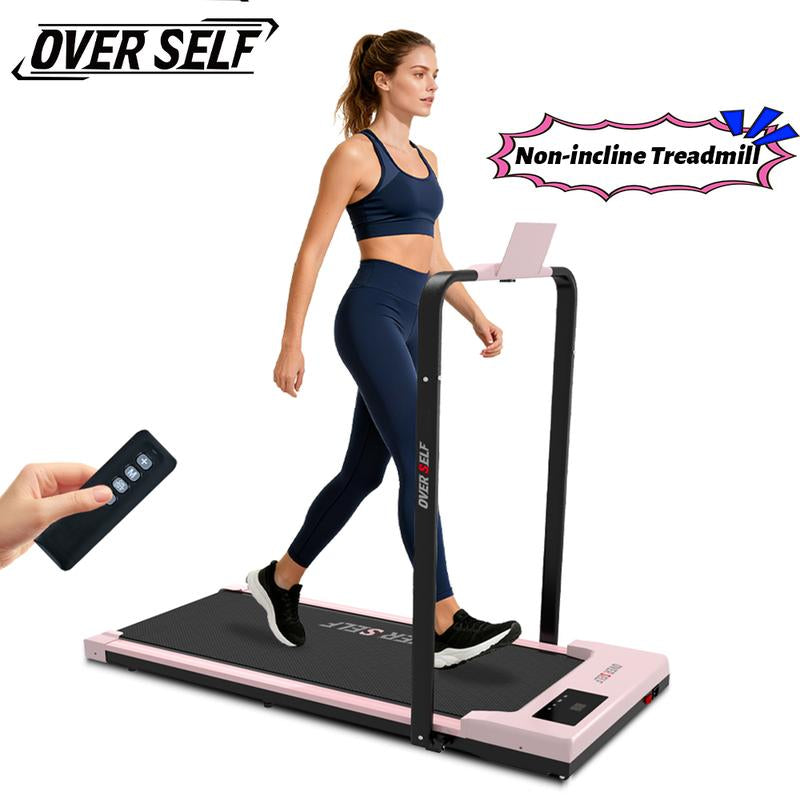 【#Outdoorfun】Over SELF Walking Pad Treadmill, Portable Folding Treadmill with Handle Remote Control, under Desk Treadmill Easy Storage Home Gym Fitness Equipment Workout Gear