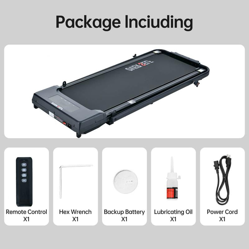 【#Outdoorfun】Over SELF Walking Pad Treadmill, Portable Folding Treadmill with Handle Remote Control, under Desk Treadmill Easy Storage Home Gym Fitness Equipment Workout Gear